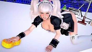 play Teen slut gives foot job until cock explodes with hot cum and makes a mess [mythic manor - fanora 7]