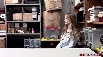 Play Teen shoplifter sucks officers dick